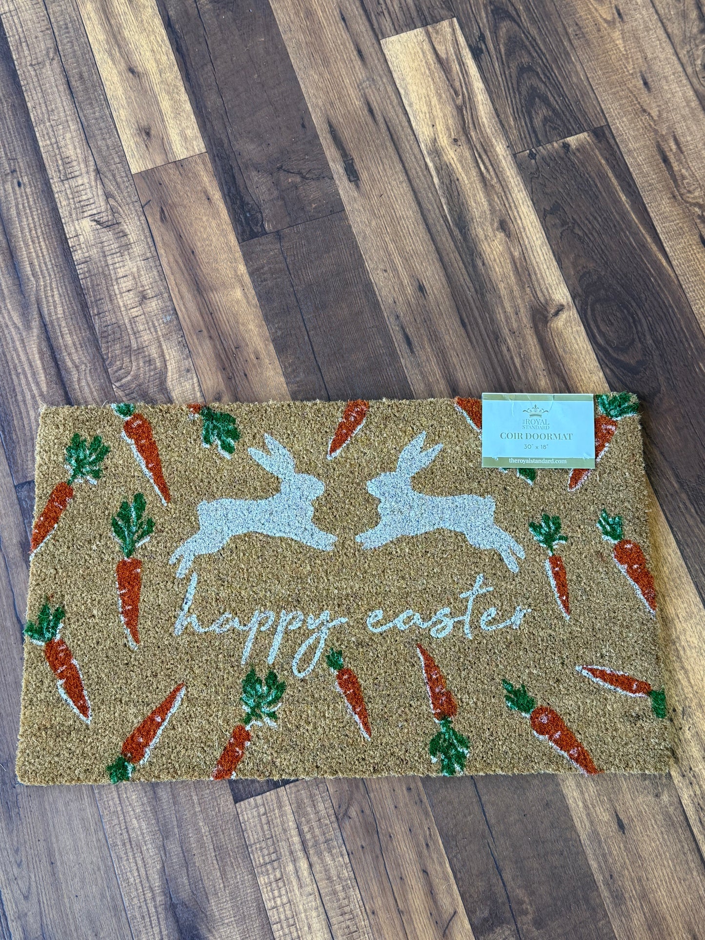 Leaping Bunny Coir Door Mat
