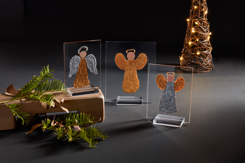 Acrylic Angel Plaque Stand