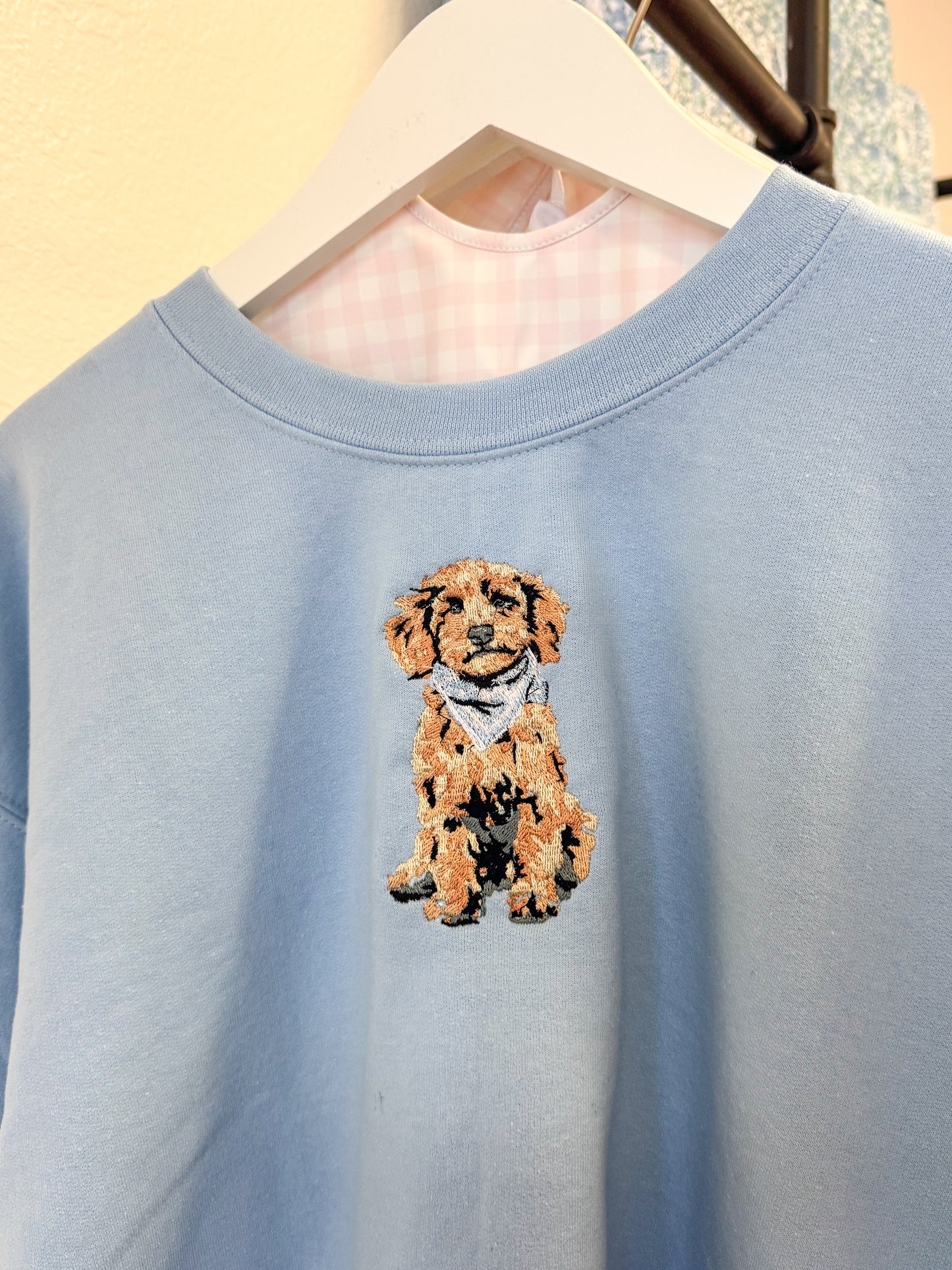 Embroidered Doodle Sweatshirt
